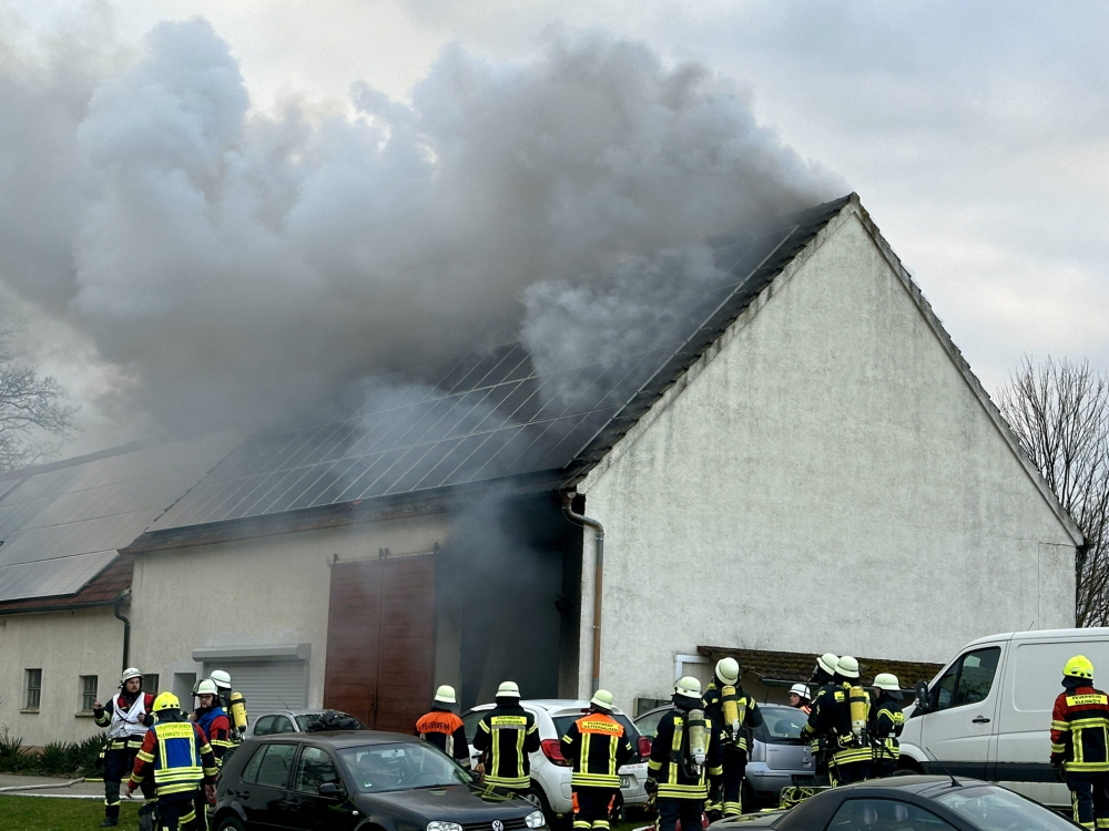 Brand in Gebäuse in Wettenhausen am 07.03.2024