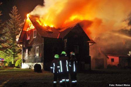 Brand in Ferienhaus in Ebershausen Krumbach Schwaben