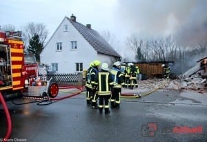 Haus explodiert in Echenbrunn Gundelfingen