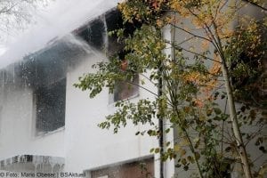 Brand Wohnhaus in Gloettweng Feuerwehr