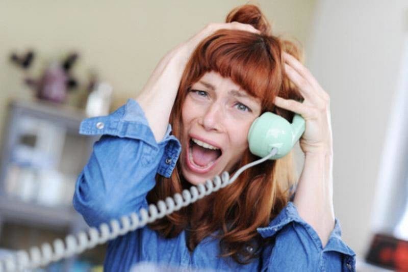 Frau Telefon Telefonieren