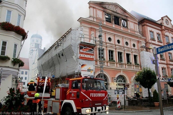 Brand im Rathaus Dillingen Donau am 26.07.2017