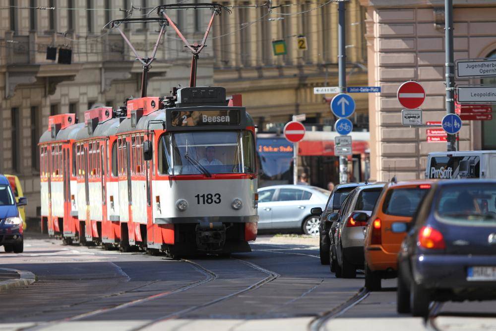 Joliot-Curie-Platz in Halle