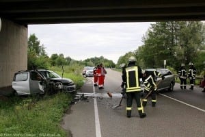 Verkehrsunfall auf der B10 zwischen Neu-Ulm und Nersingen