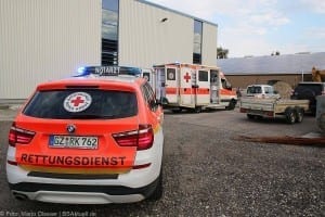 Jettingen - Arbeitsunfall mit Schwerverletztem im Kreis Günzburg