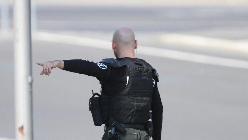 Polizist im Einsatz