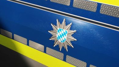 Polizeifahrzeug Wappen blau