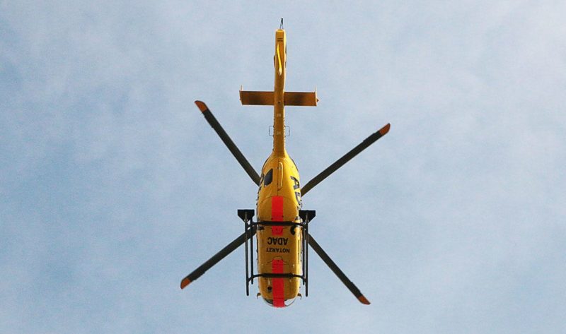 ADAC Rettungshubschrauber in der Luft