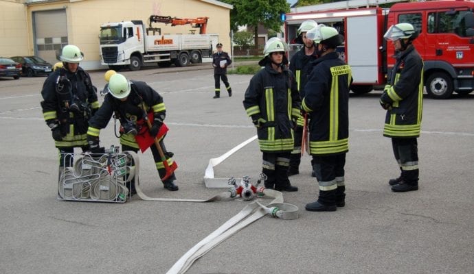 Feuerwehr Thannhausen Inspektion 2019 Schulaufbau