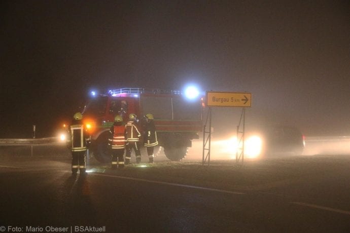 Unfall Kreisverkehr Limbach 19122019 7