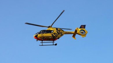 Rettungshubschrauber im Flug