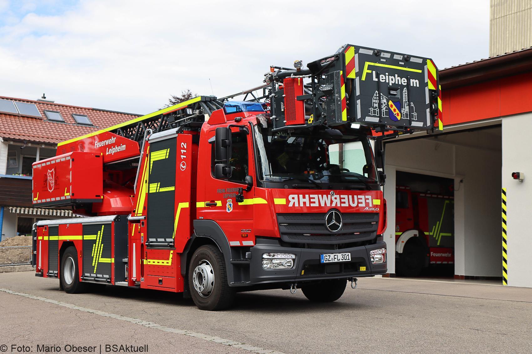 Feuerwehr Leipheim rückt jetzt mit eigener Drehleiter aus