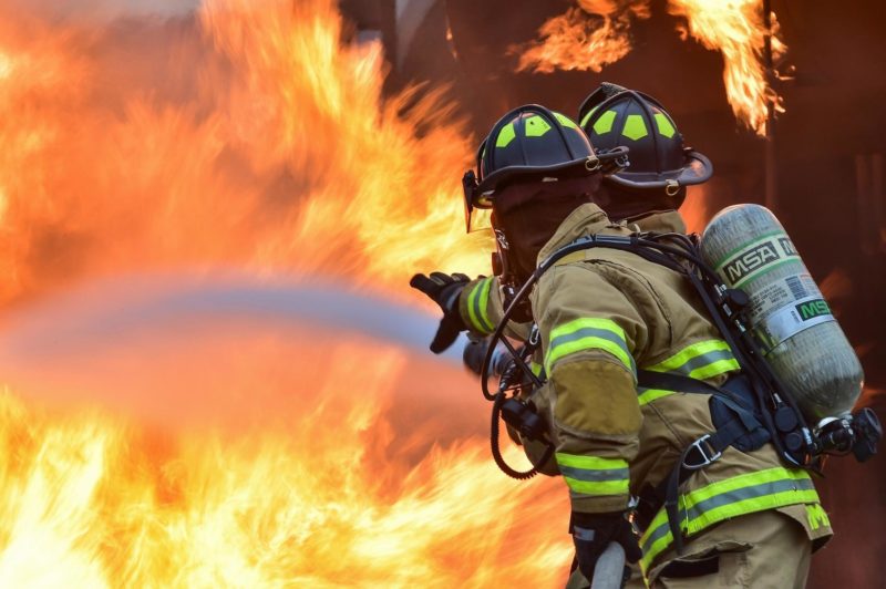 Feuerwehrmann Flammen