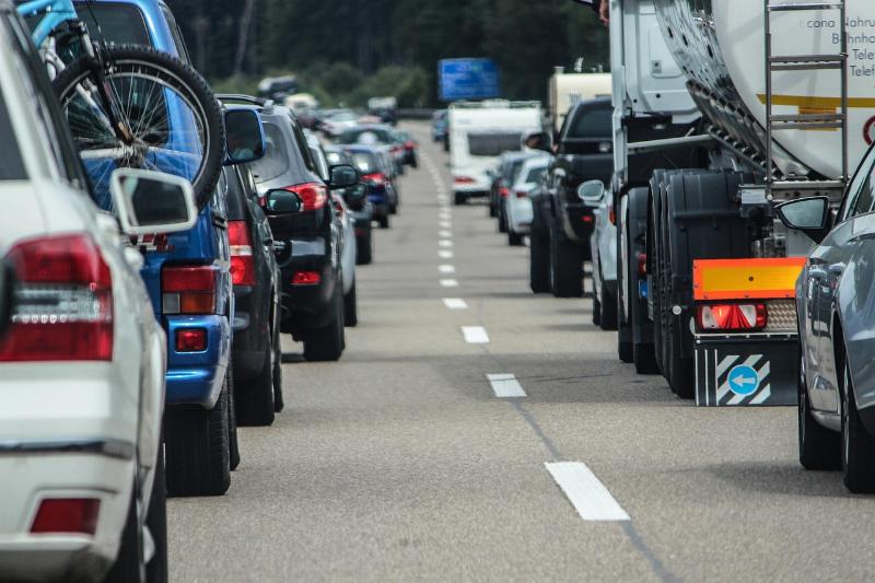 Rettungsgasse schlecht gebildet