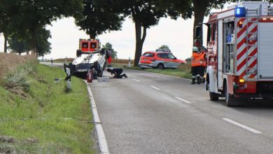 Unfall St2023 Rieden Kissendorf am 31.07.2021