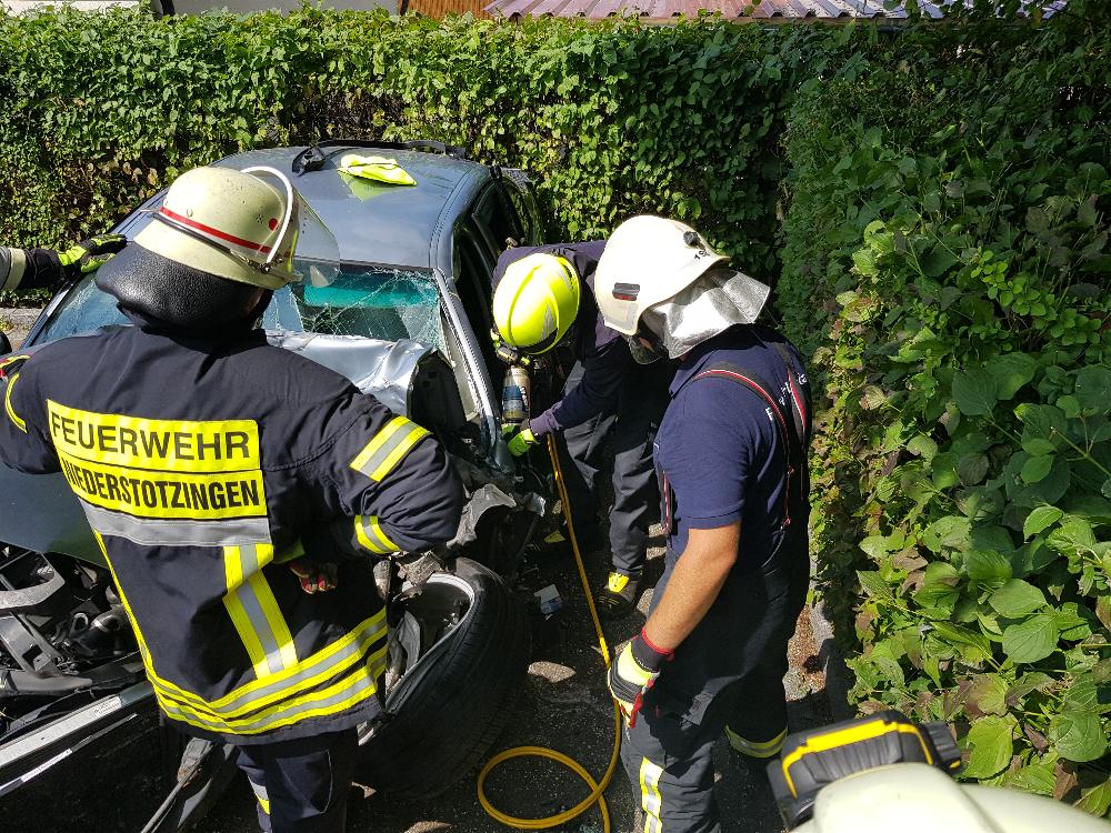 Schulung THL Rettung Feuerwehr Guenzburg August 2021