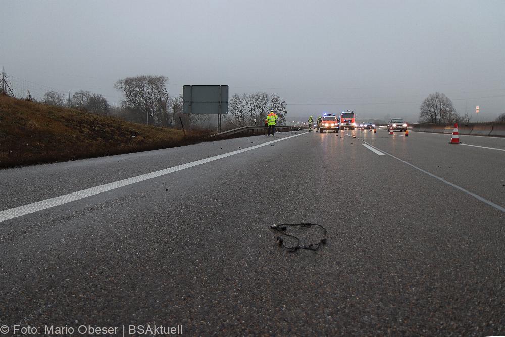 Unfall A8 Guenzburg-Leipheim 26122021