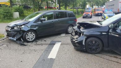 Unfall Günzburg Lindenallee Polizeiohr