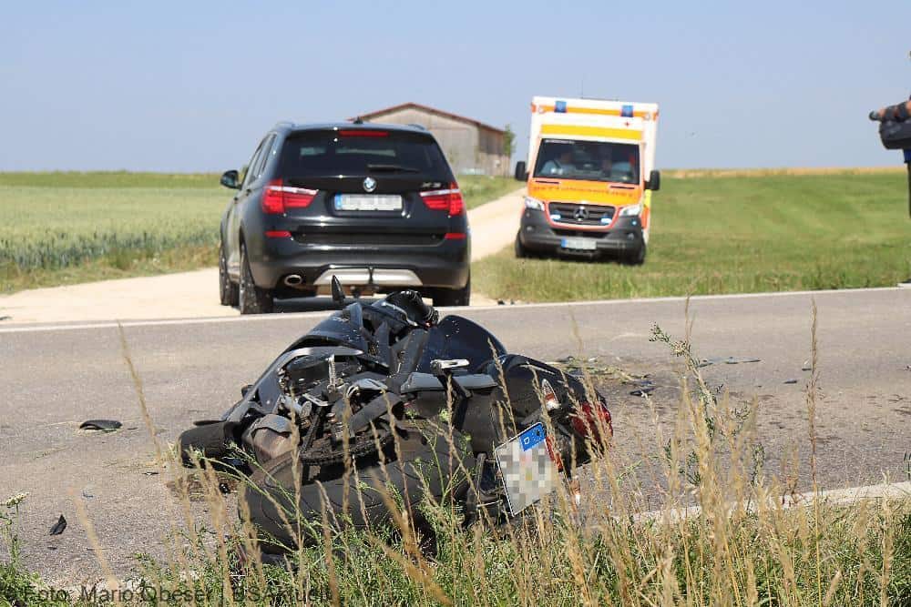 Unfall Roggenburg Motorrad Pkw 21062022