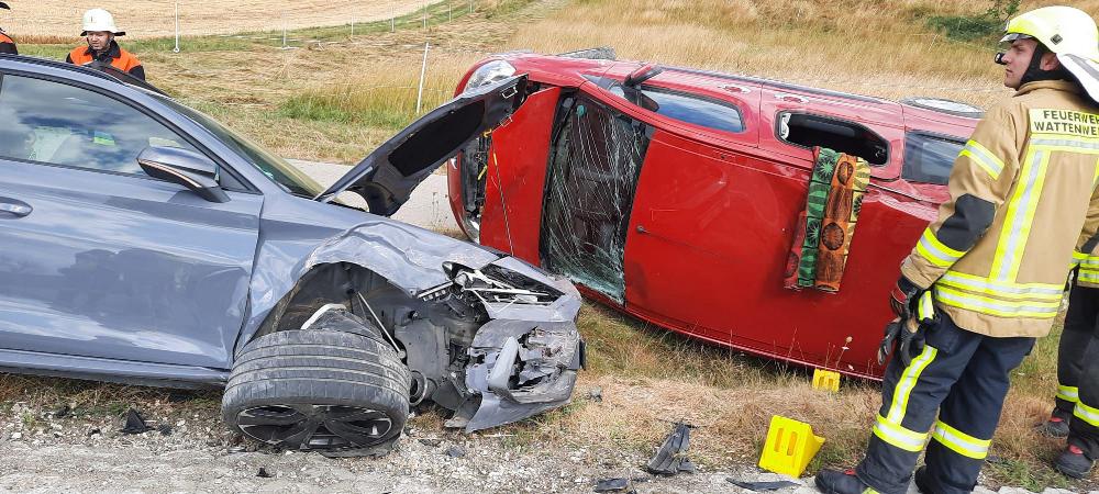 Unfall Höselhurst Wattenweiler B16 27072022