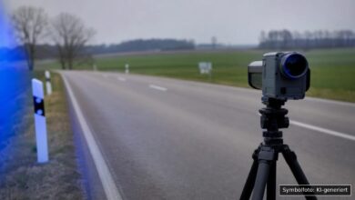 KI-generiertes Symbolfoto zu Geschwindigkeitskontrolle bei Schemmerhofen
