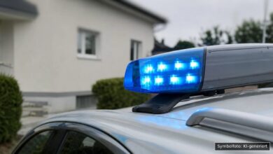 KI-generiertes Symbolfoto zu Polizeieinsatz bei Höchstädt
