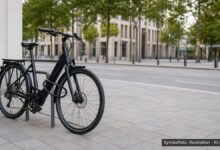 KI-generiertes Symbolfoto zu Fahrraddiebstahl bei Konrad-Adenauer-Allee, Innenstadt Augsburg