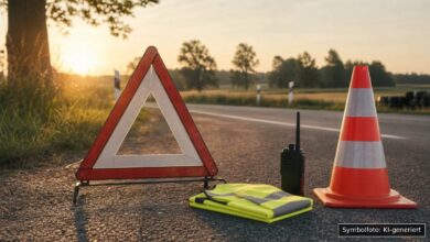 KI-generiertes Symbolfoto zu Verkehrssicherheitskampagne / Prävention bei Landkreis Bamberg