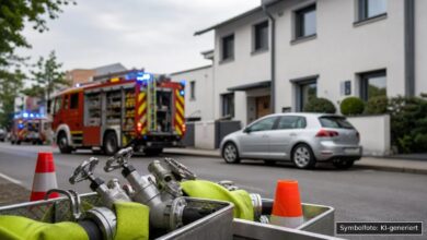 KI-generiertes Symbolfoto zu Brand bei Lindau