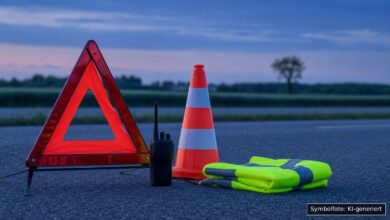 KI-generiertes Symbolfoto zu Verkehrsunfallflucht bei Genderkingen