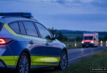 KI-generiertes Symbolfoto zu Verkehrsunfall bei B27 zwischen Retzbach und Thüngersheim, Landkreis Würzburg