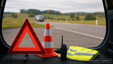 KI-generiertes Symbolfoto zu Verkehrsunfallflucht bei Hergatz