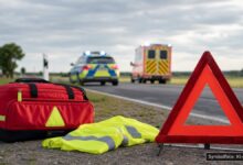 KI-generiertes Symbolfoto zu Verkehrsunfall bei Aichach