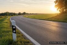 KI-generiertes Symbolfoto zu Verkehrsunfall bei Offingen