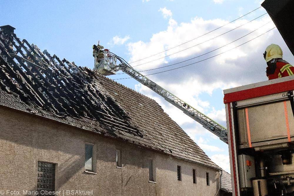 Brand eines Bauenhauses in Jettingen