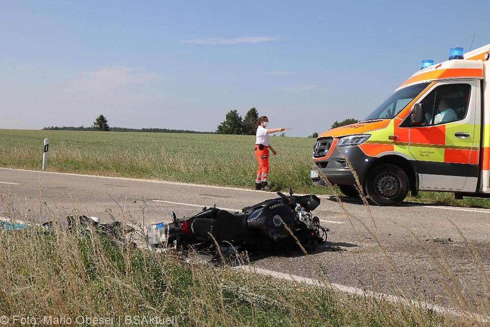 Unfall Roggenburg Motorrad Pkw 21062022