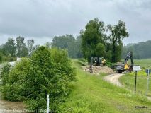 Hochwasser 2024 Höselhurst nahe Dammöffnung 4