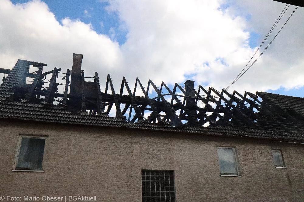 Brand eines Bauenhauses in Jettingen