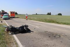Unfall Roggenburg Motorrad Pkw 21062022 13