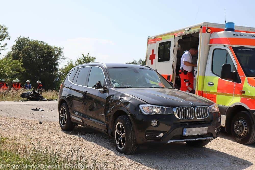 Unfall Roggenburg Motorrad Pkw 21062022