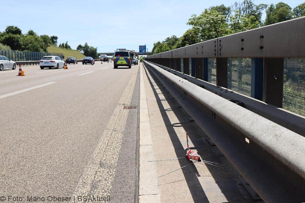 Unfall A8 bei Leipheim