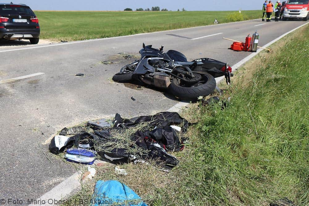 Unfall Roggenburg Motorrad Pkw 21062022