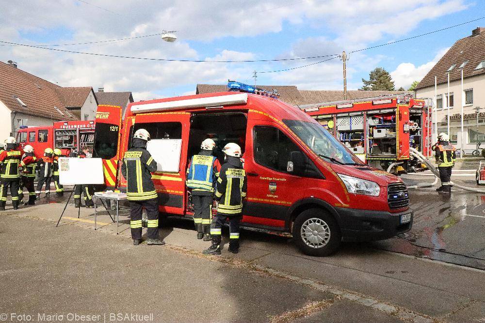Brand eines Bauenhauses in Jettingen
