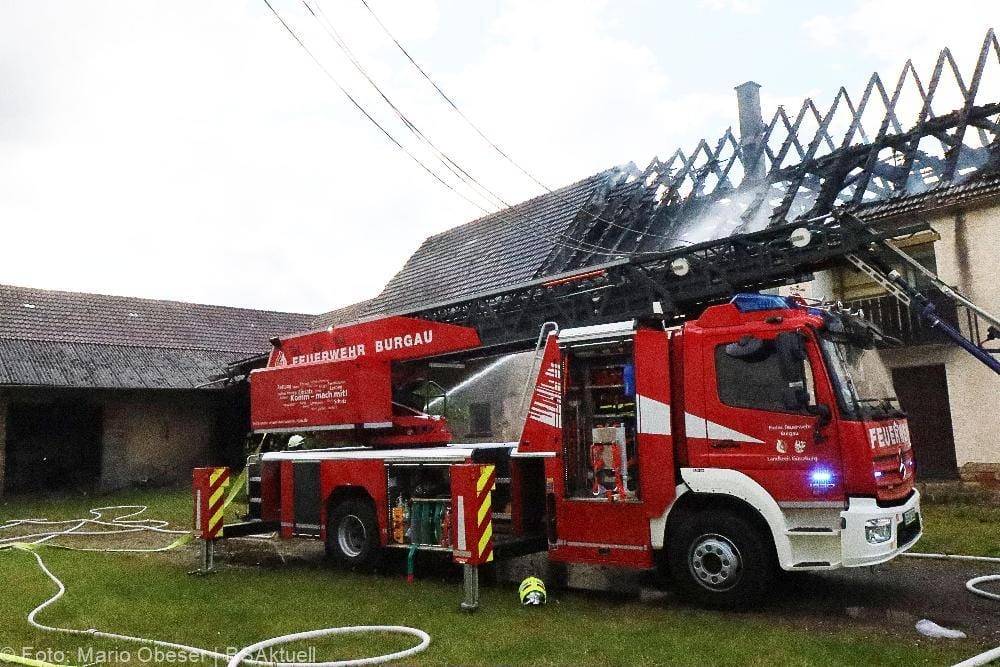 Brand eines Bauenhauses in Jettingen