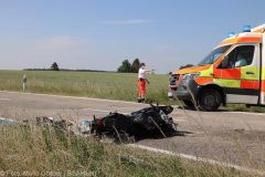 Unfall Roggenburg Motorrad Pkw 21062022 12